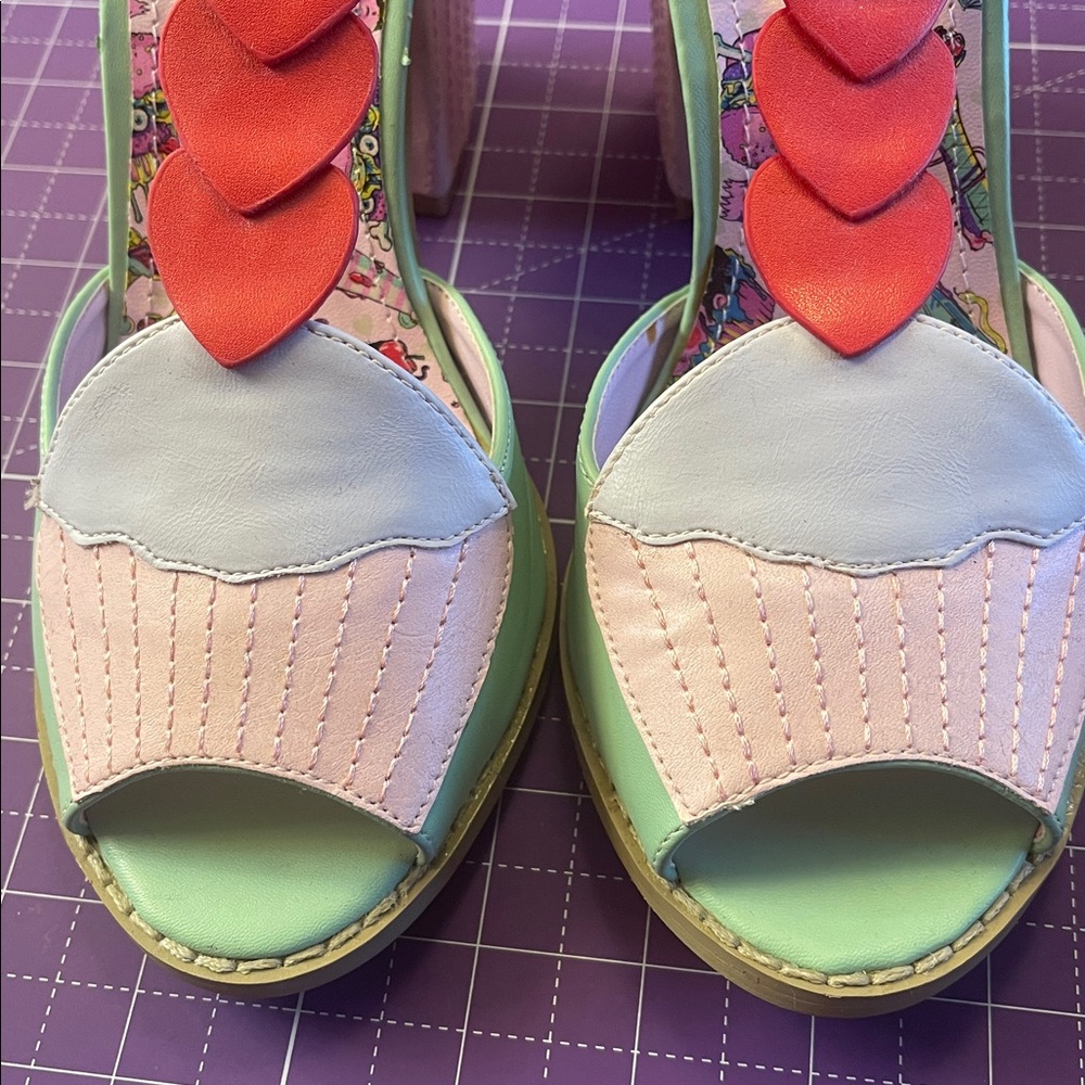 Iron Fist Multicolor Heart and Rainbow Heels - Picture 12 of 14